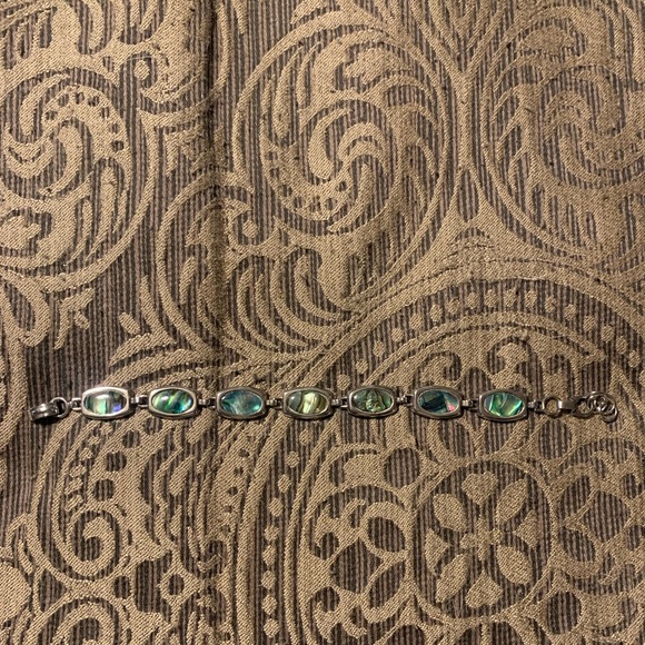Jewelry - Vintage Silver Abalone Bracelet